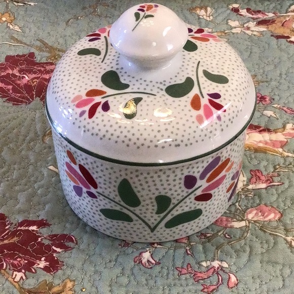 🌸🌾 Rare Set of 3, Vintage Germaine Monteil Porcelain Canisters Set - Picture 7 of 10